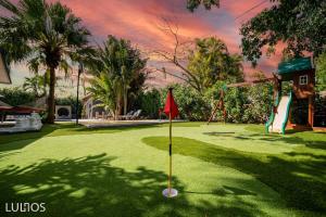 Golf v prázdninového domu nebo okolí