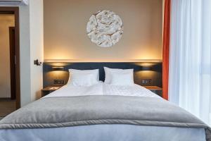 Postel nebo postele na pokoji v ubytování Hotel Crystal