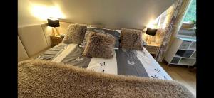 Posteľ alebo postele v izbe v ubytovaní Comfort Zone Ostroda BOHO SCANDI