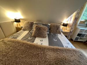 Posteľ alebo postele v izbe v ubytovaní Comfort Zone Ostroda BOHO SCANDI