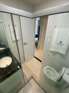 Koupelna v ubytování Edifício Promenade II Apt 306-Mandi Hospitalidade
