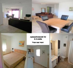 Ένα ή περισσότερα κρεβάτια σε δωμάτιο στο Charmant appartement dans résidence avec piscines +5 φωτογραφίες