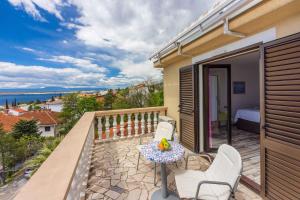 Balkón alebo terasa v ubytovaní Studio Crikvenica 6