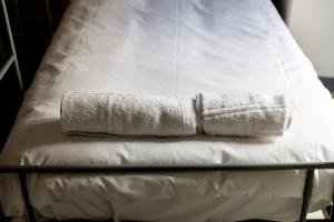 Cama o camas de una habitación en Hotel Bristol