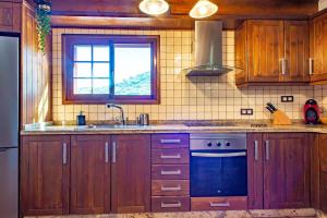 A kitchen or kitchenette at Las Cuevitas del Gamonal