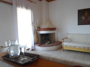 Posezení v ubytování Bozelia Apartments