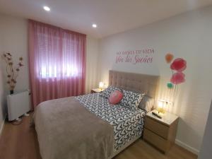 Posteľ alebo postele v izbe v ubytovaní Apartamento con estupendas vistas
