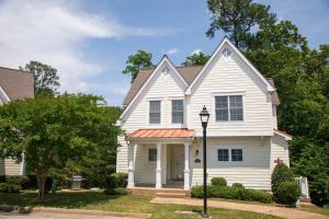 a white house with an orange roof at King's Creek Plantation in Williamsburg