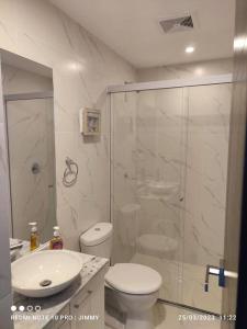 Ванная комната в Mar Adentro Hermoso departamento en la Playa con vista al Mar