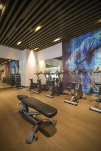 Fitness centrum a/nebo fitness zařízení v ubytování The Mini Suites Eton Tower Makati