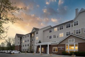 a rendering of the exterior of a hotel at Residence Inn Mount Olive At International Trade Center in Stanhope