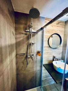 Vannituba majutusasutuses Apartmány v ráji (Českém)