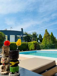 The swimming pool at or close to Eden apartments Paliouri- Concordia apartment