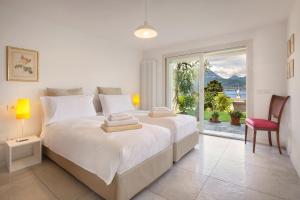 Ένα ή περισσότερα κρεβάτια σε δωμάτιο στο Villa Palladini With Pool +27 φωτογραφίες