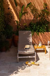 Uma área de estar em Les Terrasses du Bailli