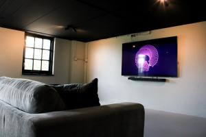 TV a/nebo společenská místnost v ubytování Villa de Beyaerd