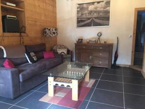 Posezení v ubytování Appartement une chambre dans ancienne ferme