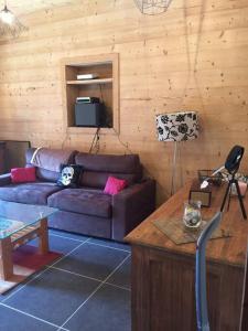 Posezení v ubytování Appartement une chambre dans ancienne ferme