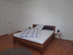 Postel nebo postele na pokoji v ubytování Altes Vogtshaus