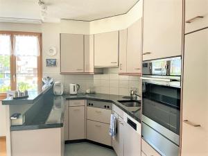 Kuchyň nebo kuchyňský kout v ubytování Alpenglück Apartment - Aare Jungfrau AG