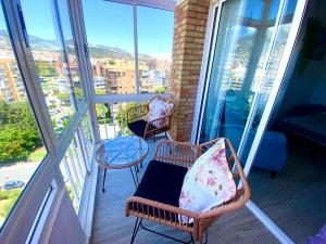 Balkón nebo terasa v ubytování Iris Vistas Benalmadena