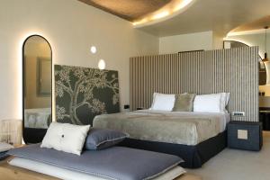 Posteľ alebo postele v izbe v ubytovaní Brilliance of Mykonos + 37 fotografií