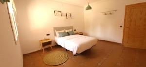 Hostal San Martin de Montalban客房内的一张或多张床位