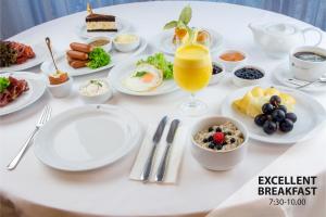 Morgunverðarvalkostir í boði fyrir gesti á Prezident Luxury Spa & Wellness Hotel