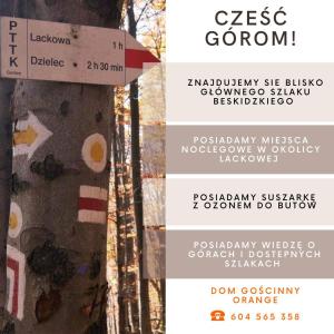 Certifikát, ocenenie alebo iný dokument vystavený v ubytovaní Dom Gościnny Orange