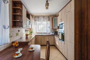 Η κουζίνα ή μικρή κουζίνα στο Dom Zaskalskie 10b