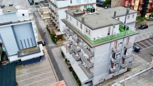 an overhead view of a city with buildings at Residence Madrid in Lido di Jesolo
