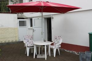 Patio nebo venkovní prostory v ubytování Bodensee Pension