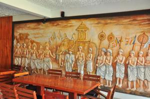 Restoran või mõni muu söögikoht majutusasutuses Ypsylon Tourist Resort