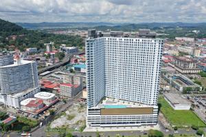 Nespecifikovaný výhled na destinaci Panamá nebo výhled na město při pohledu z apartmánu