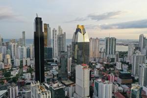 Nespecifikovaný výhled na destinaci Panamá nebo výhled na město při pohledu z apartmánu