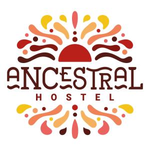 um logótipo para um evento em círculo com o texto angelart hotell em Ancestral Hostel Barranco em Lima