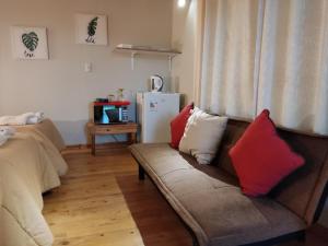 Χώρος καθιστικού στο San Alberto Ecolodge