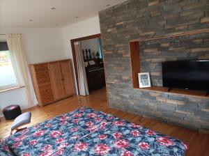 TV a/nebo společenská místnost v ubytování Ferienwohnung Stapelmoor