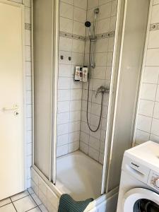 Ванная комната в Apartment für 3 Gäste Messe- und Citynah