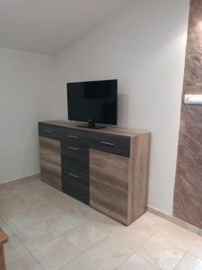 TV a/nebo společenská místnost v ubytování TLM Apartments