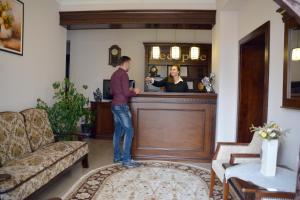 The lobby or reception area at Hotel President