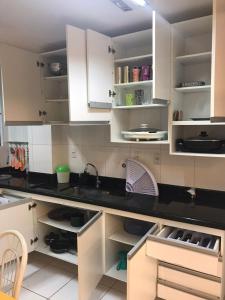 Køkken eller tekøkken på Conforto aproveitando Santos! + 16 billeder