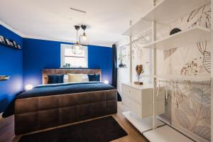 Postel nebo postele na pokoji v ubytování Ferienwohnung "UtTied" - Ankommen und Entspannen