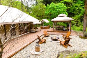 Zahrada ubytování KEIKOKU GLAMPING TENT