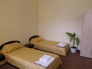 Hostel Rayska Yabalka tesisinde bir odada yatak veya yataklar
