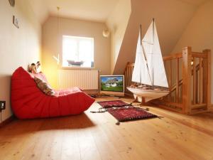 Μια τηλεόραση ή/και κέντρο ψυχαγωγίας στο Casa Mare Baltico Reethaus +39 φωτογραφίες