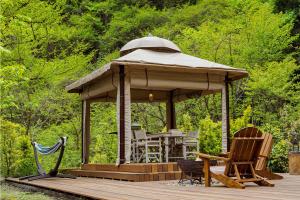Zahrada ubytování KEIKOKU GLAMPING TENT
