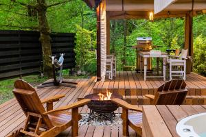 Zahrada ubytování KEIKOKU GLAMPING TENT