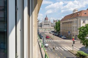 A general view of Budapest or a view of the city taken from Az apartmant