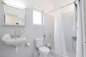 Koupelna v ubytování Emerald Hotel Leros